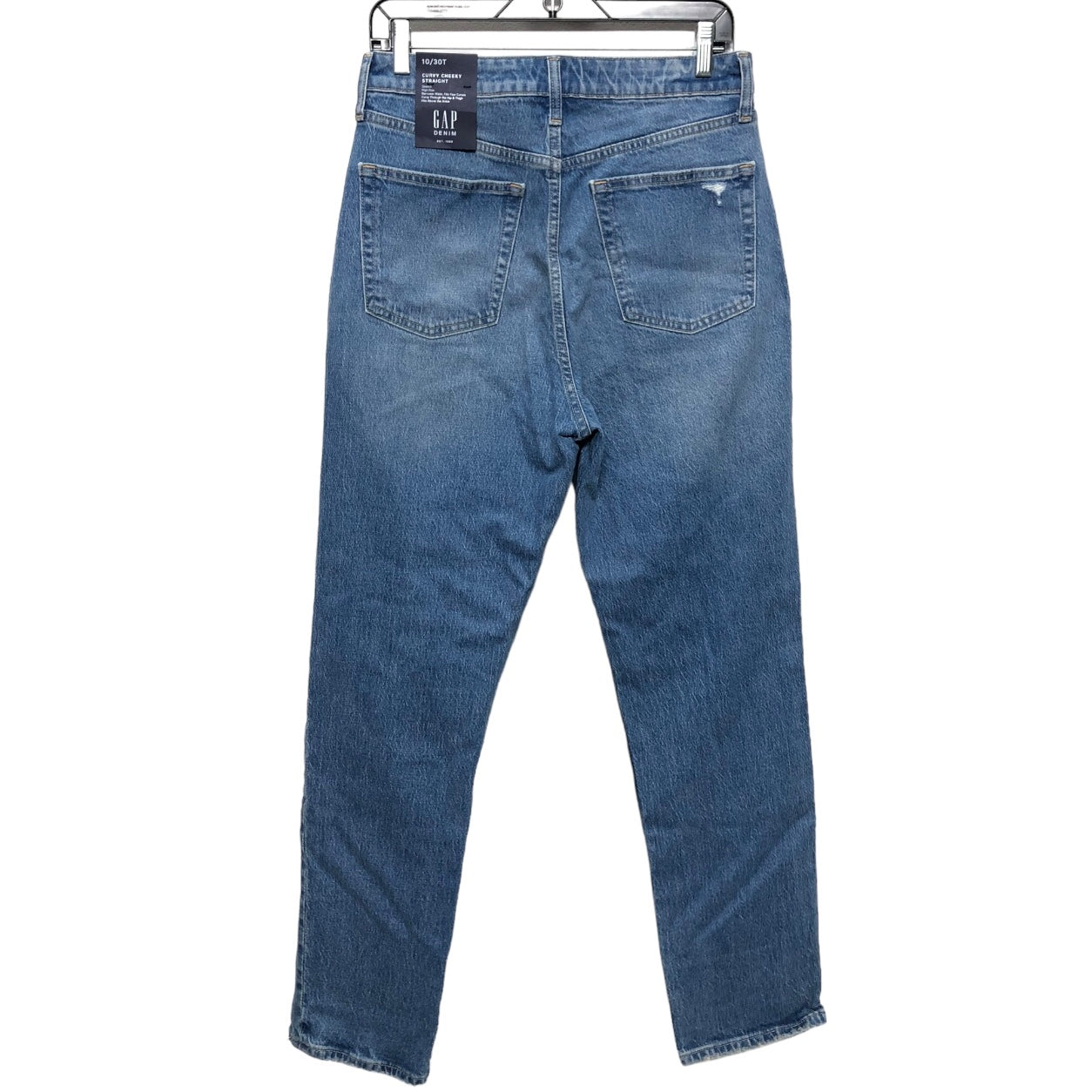 Blue Denim Jeans Straight Gap, Size 10