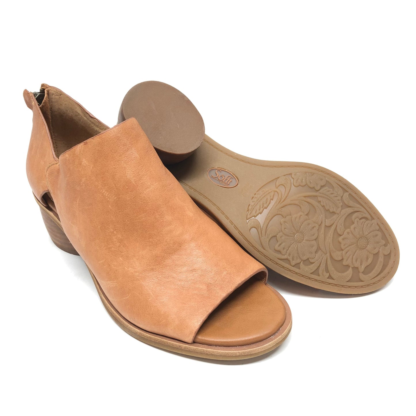 Shoes Heels Block By Sofft In Tan, Size: 9