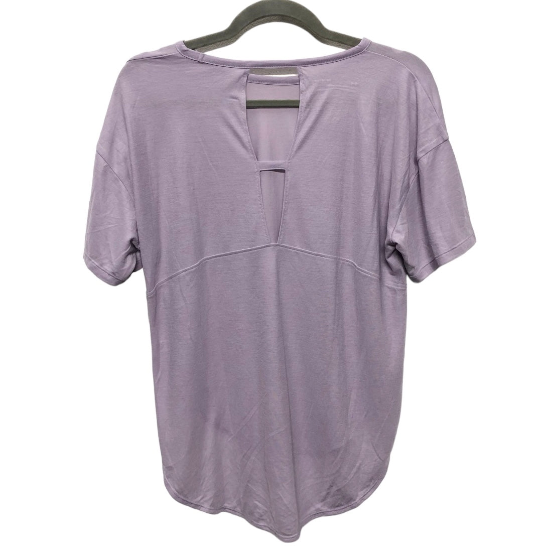 Athletic Top Short Sleeve By Under Armour In Purple, Size: S