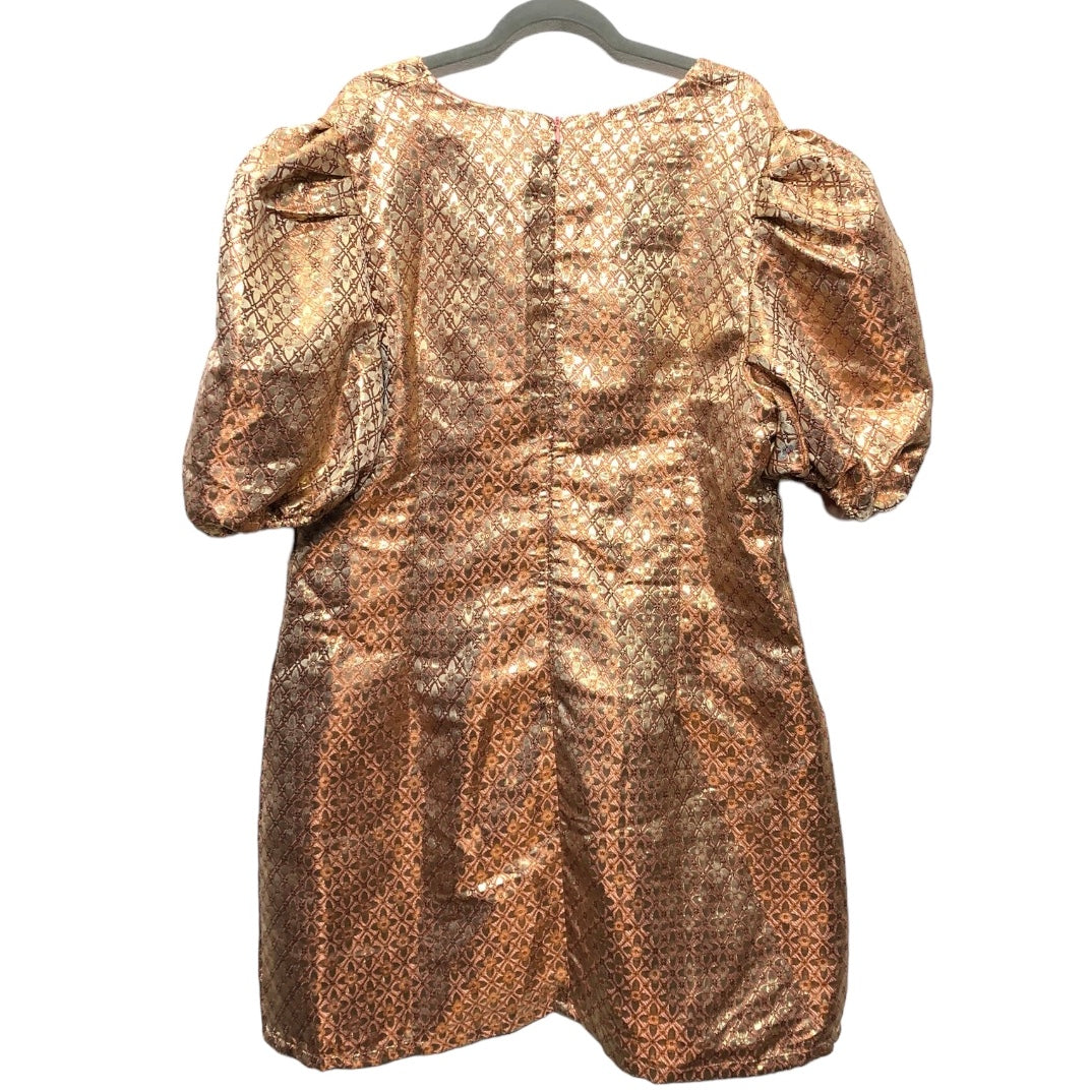 Dress Party Short By Shein In Gold & Pink, Size: 3x