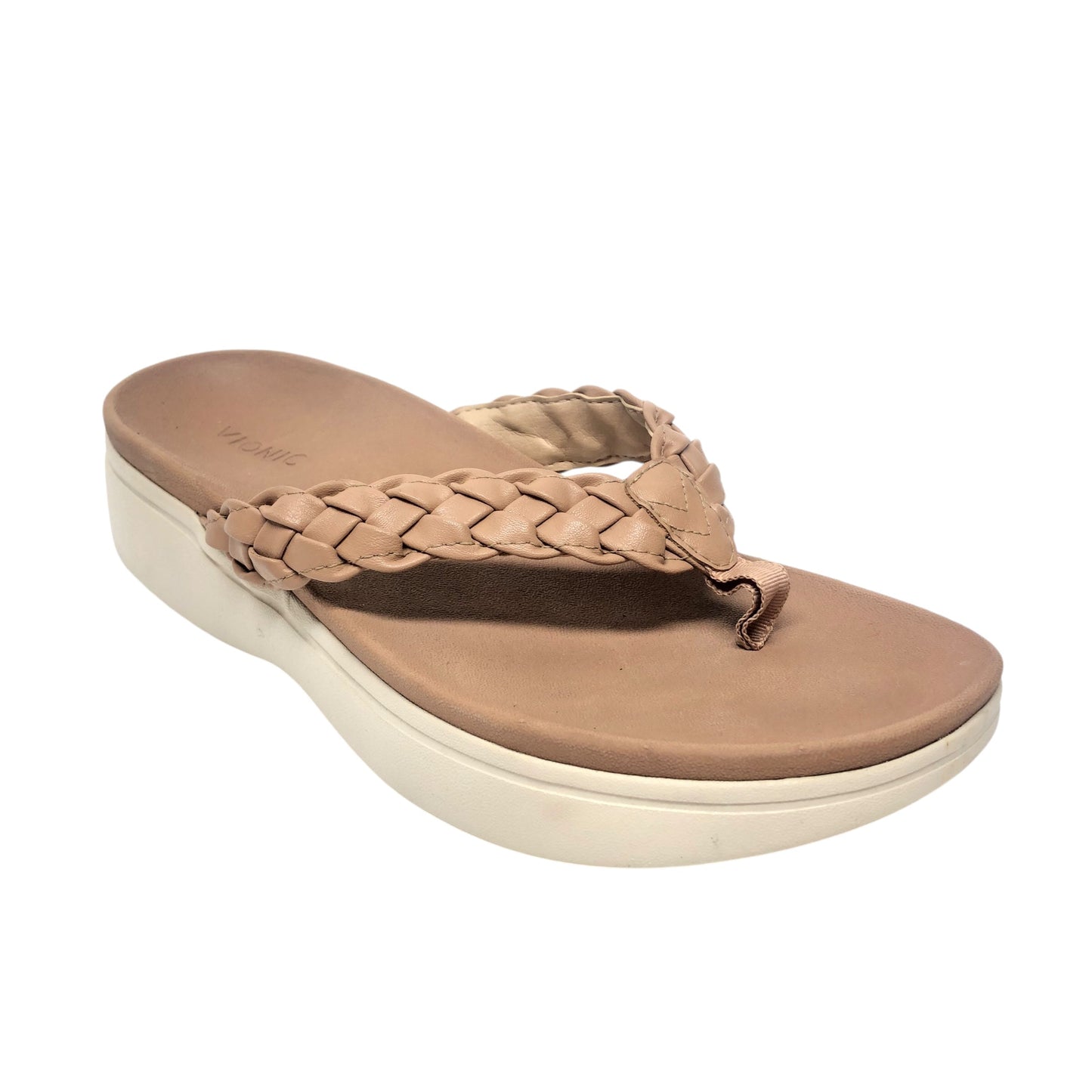 Sandals Flip Flops By Vionic In Tan, Size: 9