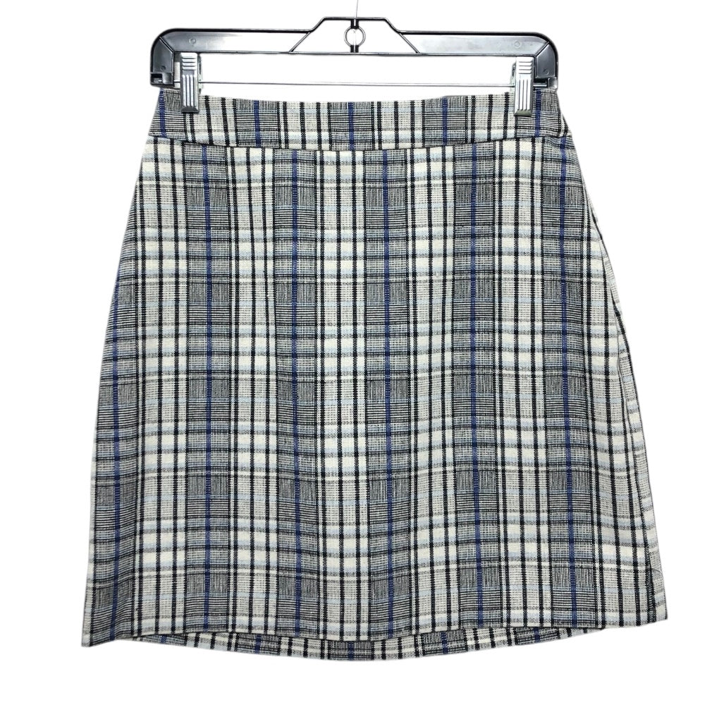 Skirt Mini & Short By Nine West Apparel In Plaid Pattern, Size: Xs