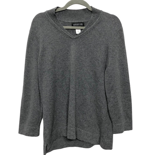 Sweater Cashmere By Jones New York In Grey, Size: Xl