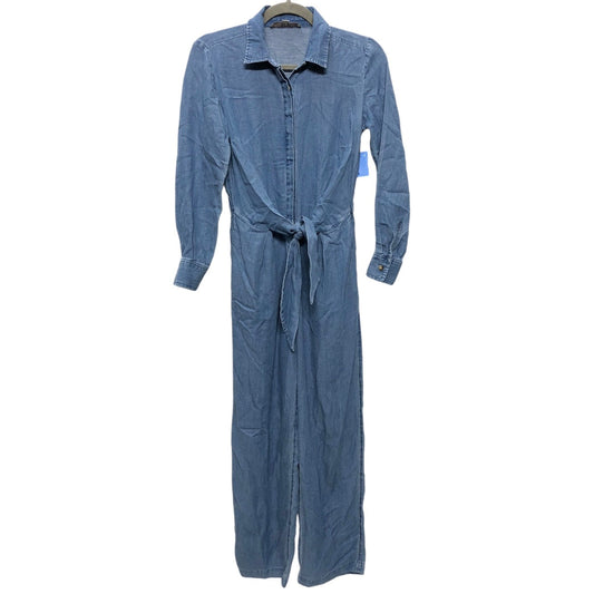 Jumpsuit By Loft In Blue Denim, Size: 0