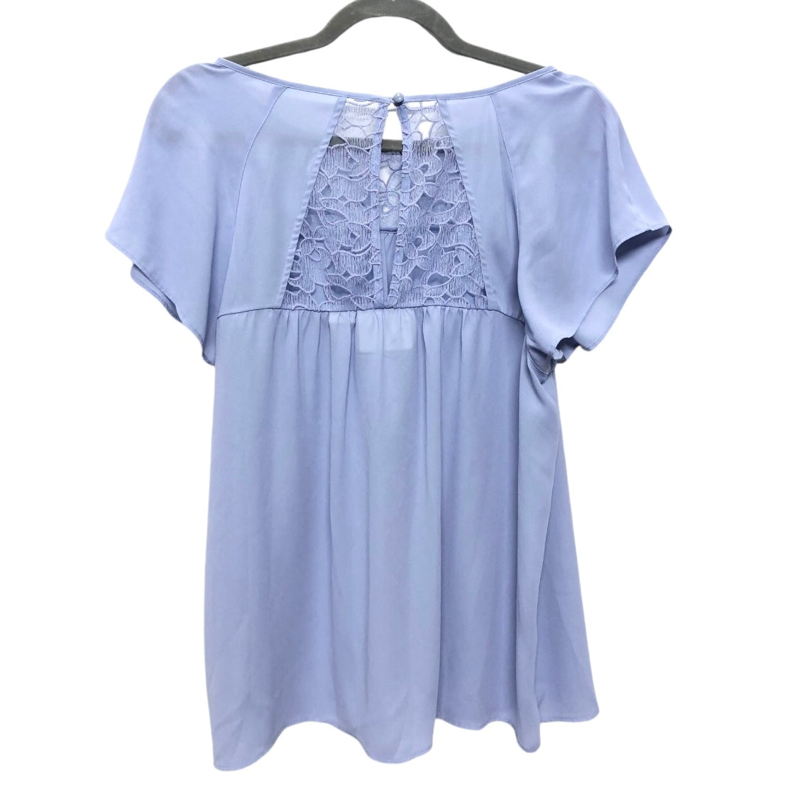 Blouse Short Sleeve By Maeve In Blue, Size: 10