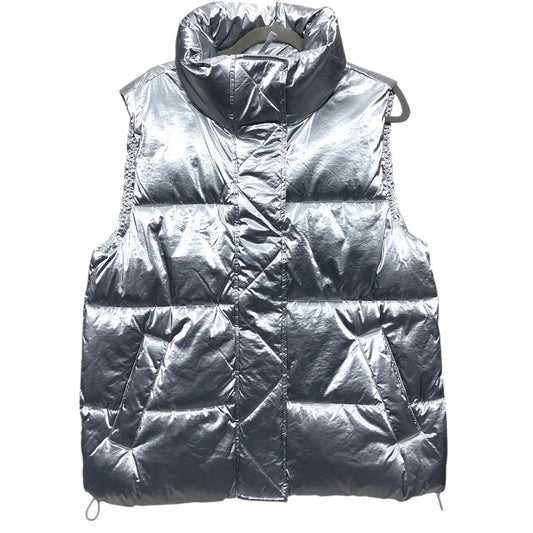 Vest Puffer & Quilted By Gap In Silver, Size: M