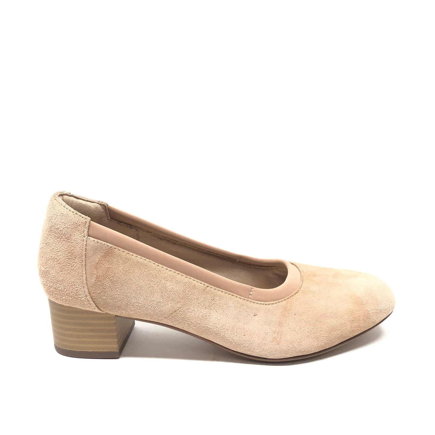 Shoes Heels Block By Clarks In Tan, Size: 7.5