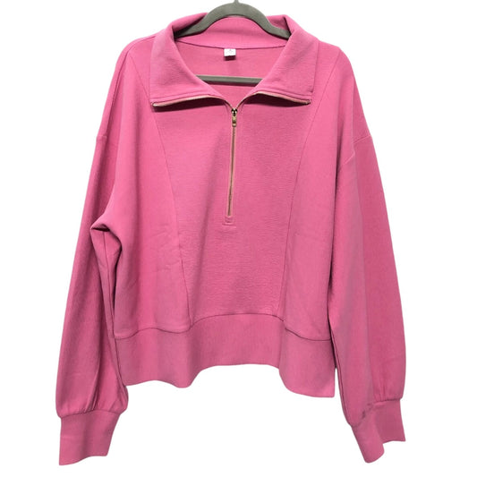 Sweatshirt Collar By Cme In Pink, Size: Xl