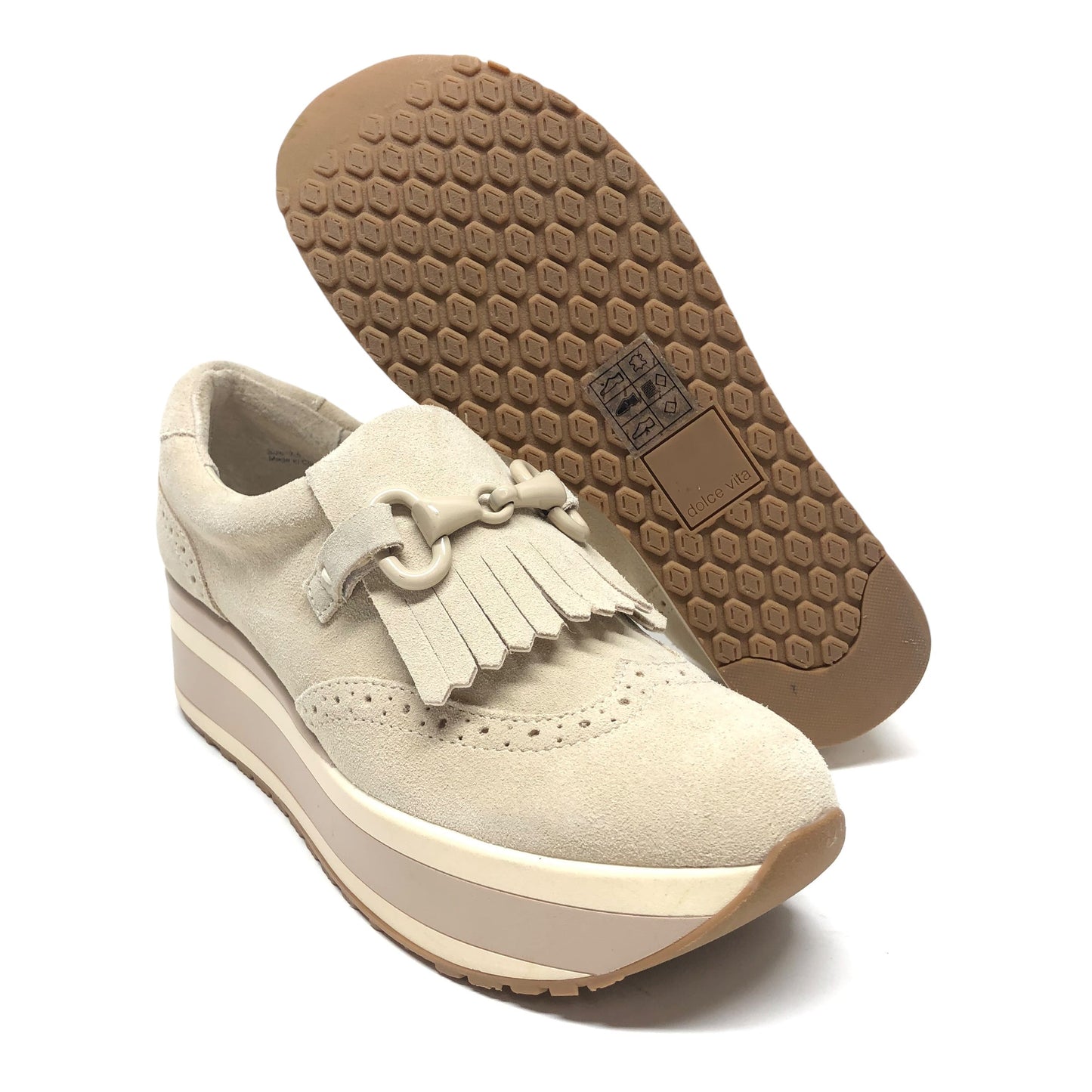 Shoes Sneakers Platform By Dolce Vita In Beige, Size: 7.5