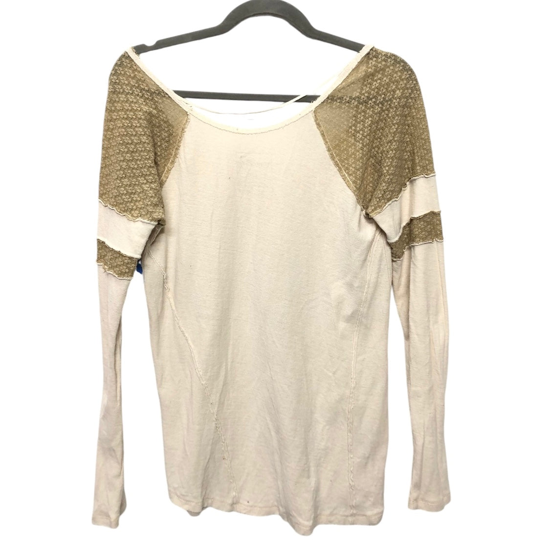 Top Long Sleeve By We The Free In Beige, Size: L