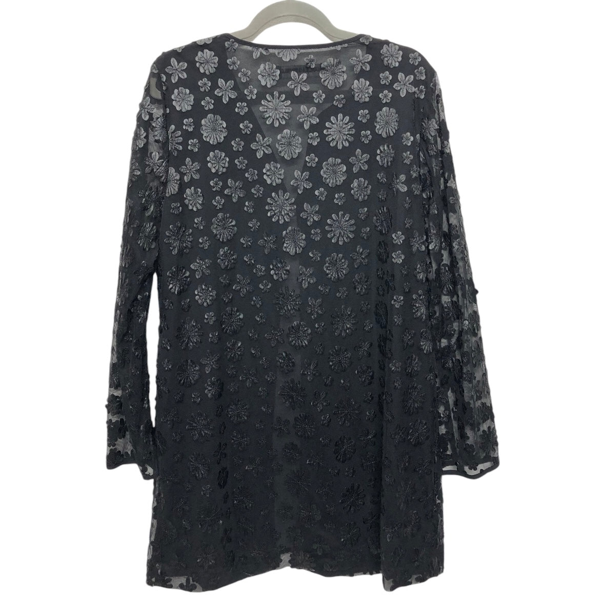 Cardigan Designer By Karl Lagerfeld In Black, Size: L