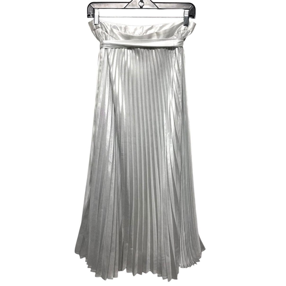 Skirt Maxi By Express In Silver, Size: M