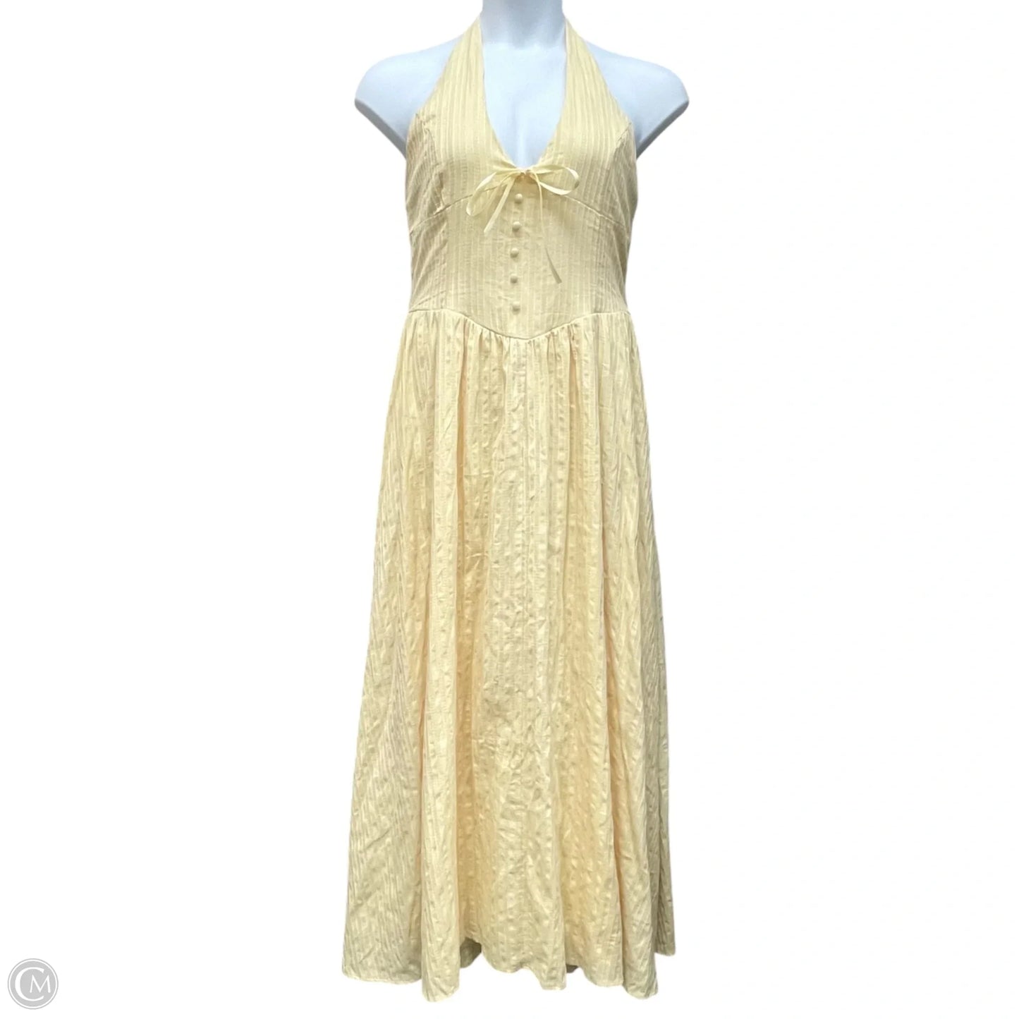 Dress Casual Maxi By Fashion Nova In Yellow, Size: L