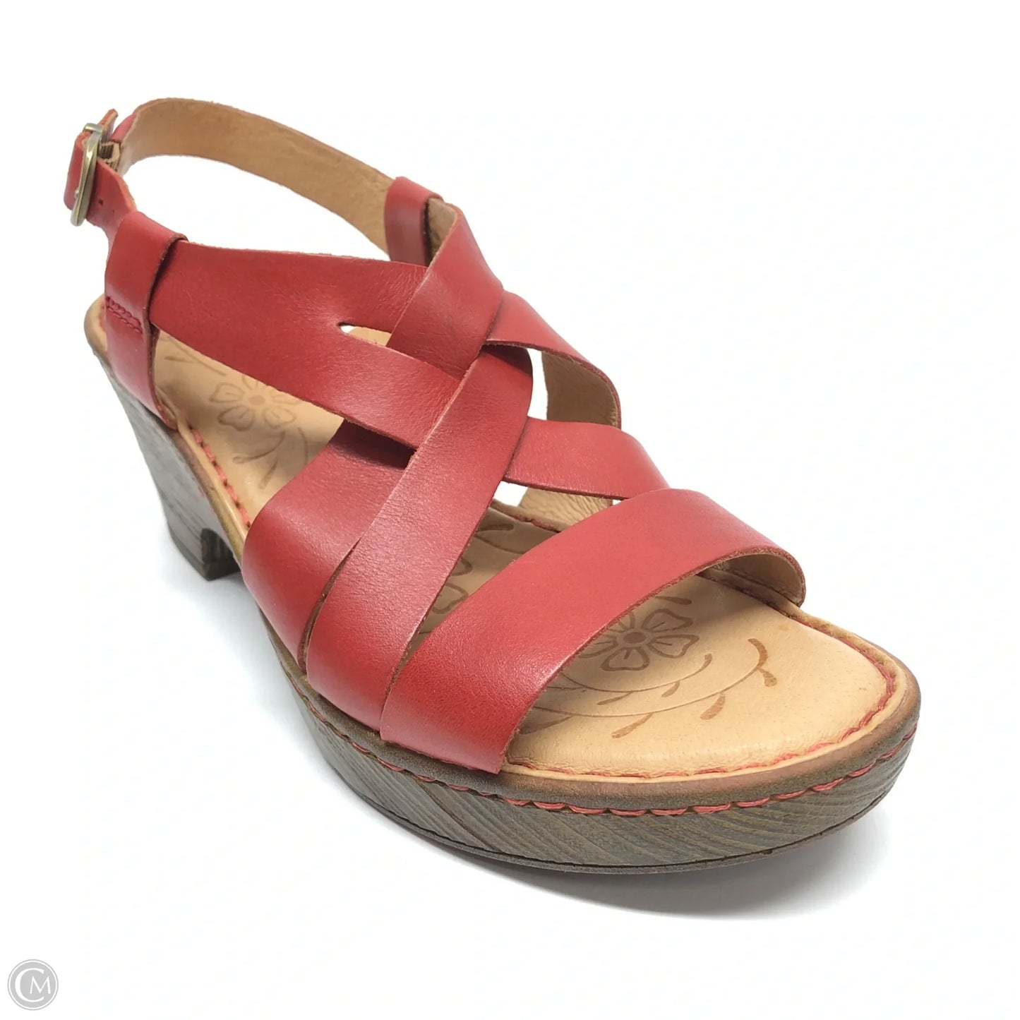 Sandals Heels Block By Born In Red, Size: 10