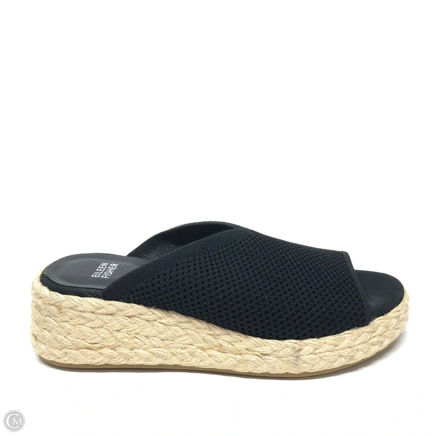 Sandals Heels Wedge By Eileen Fisher In Black, Size: 9