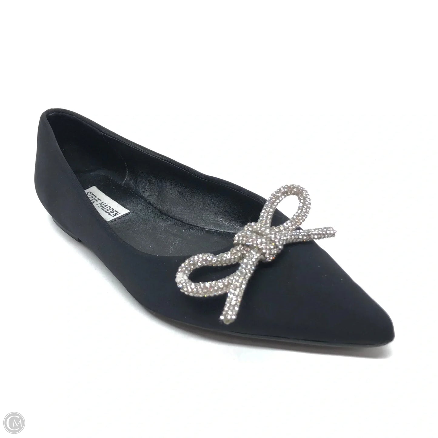 Shoes Flats By Steve Madden In Black & Silver, Size: 7
