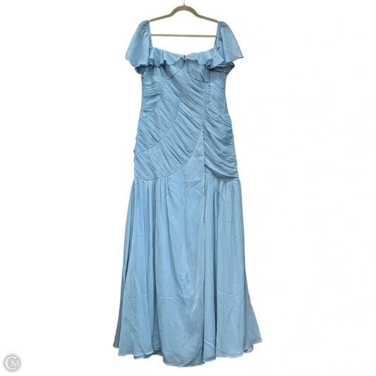 Dress Party Long By Asos In Blue, Size: 12