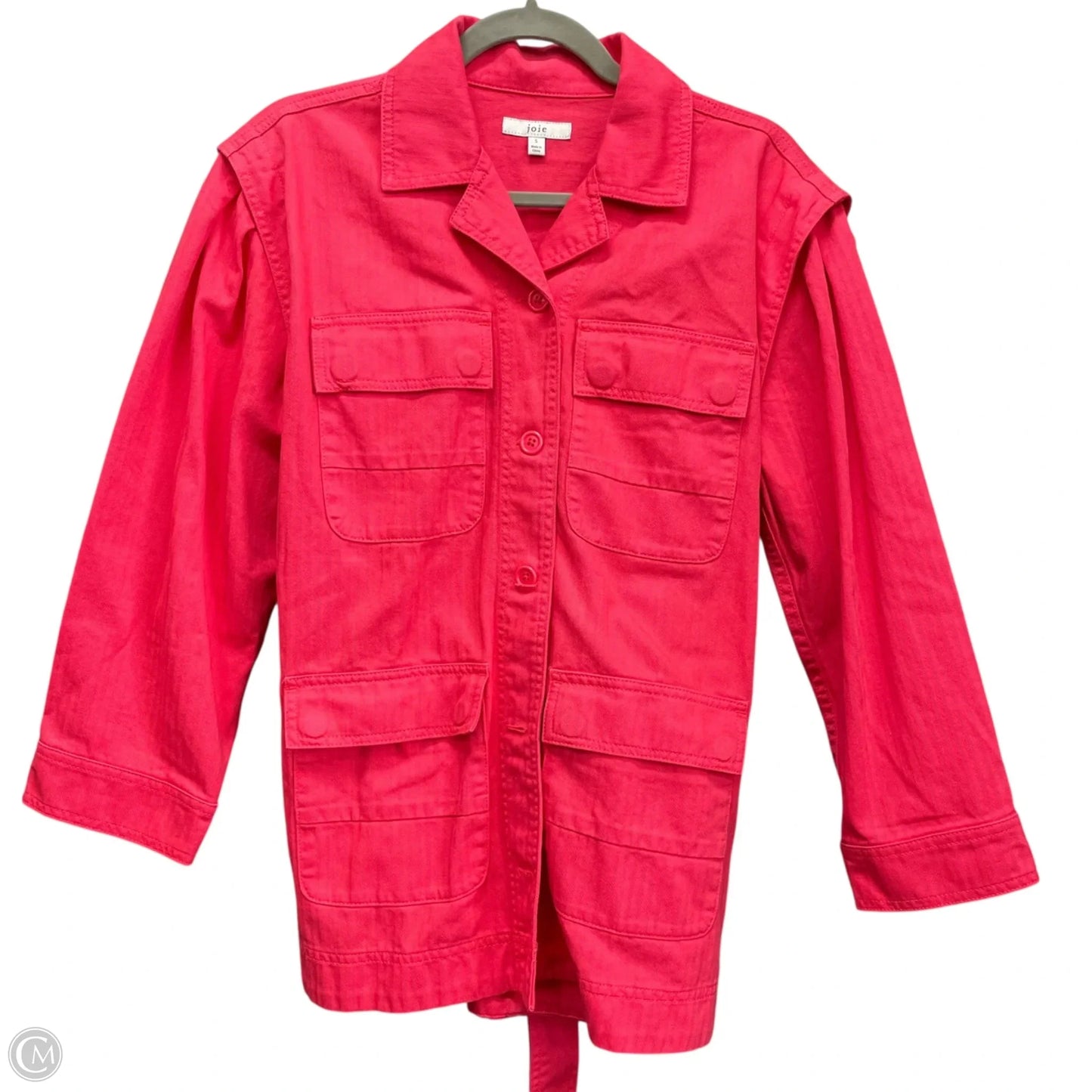 Jacket Denim By Joie In Coral, Size: S