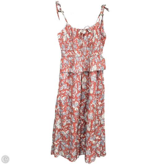 Dress Casual Midi By Joie In Blue & Orange, Size: S