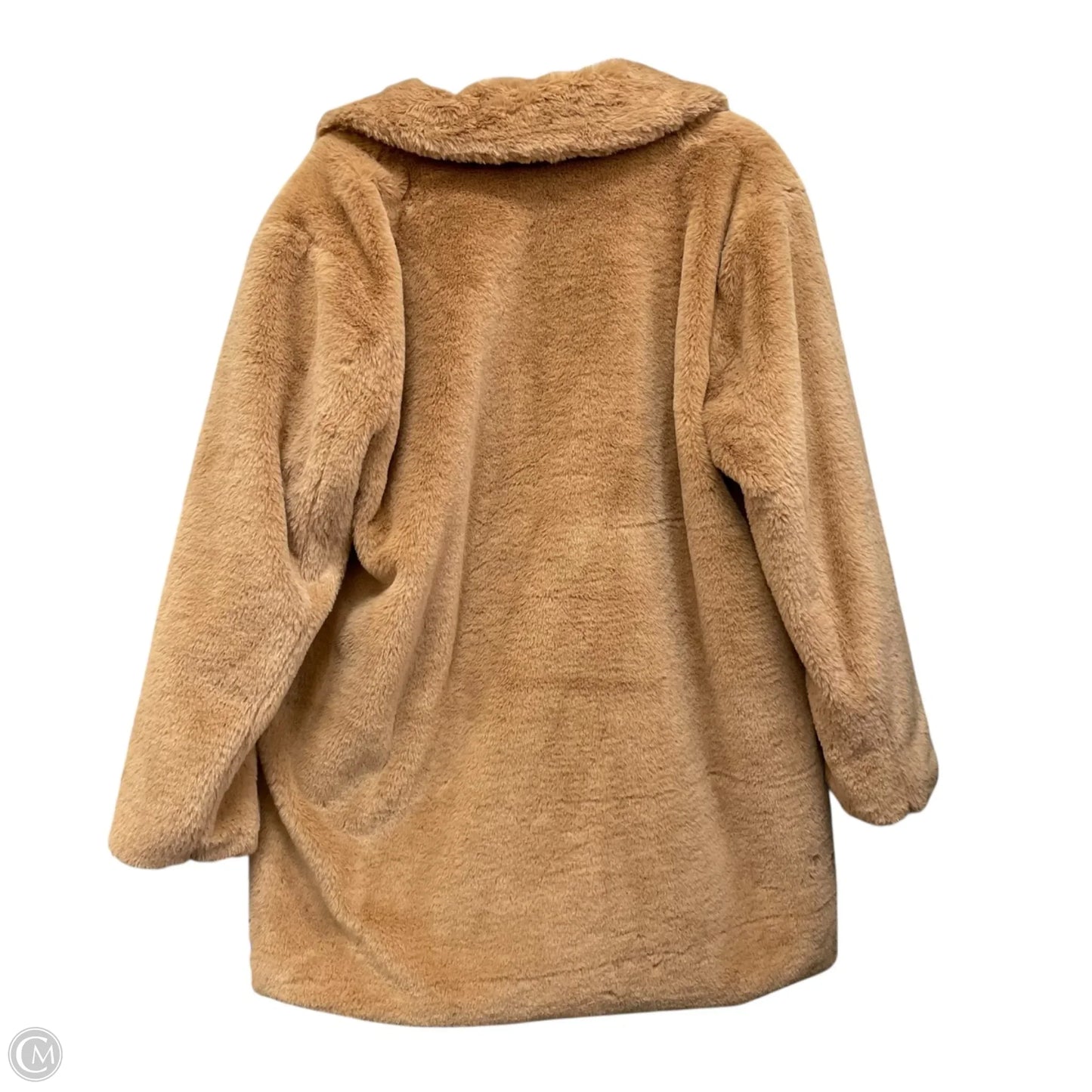 Coat Faux Fur & Sherpa By Philosophy In Brown, Size: Xl