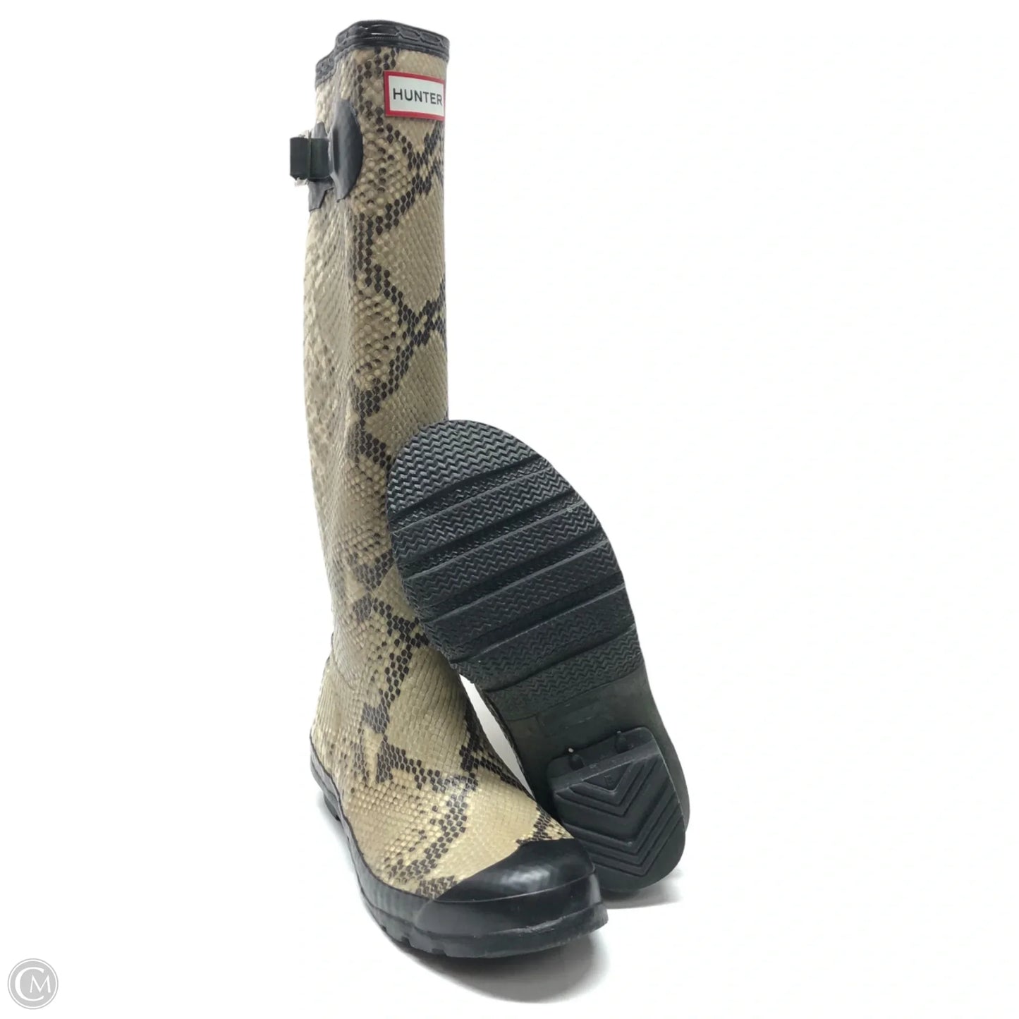 Boots Rain By Hunter In Snakeskin Print, Size: 6