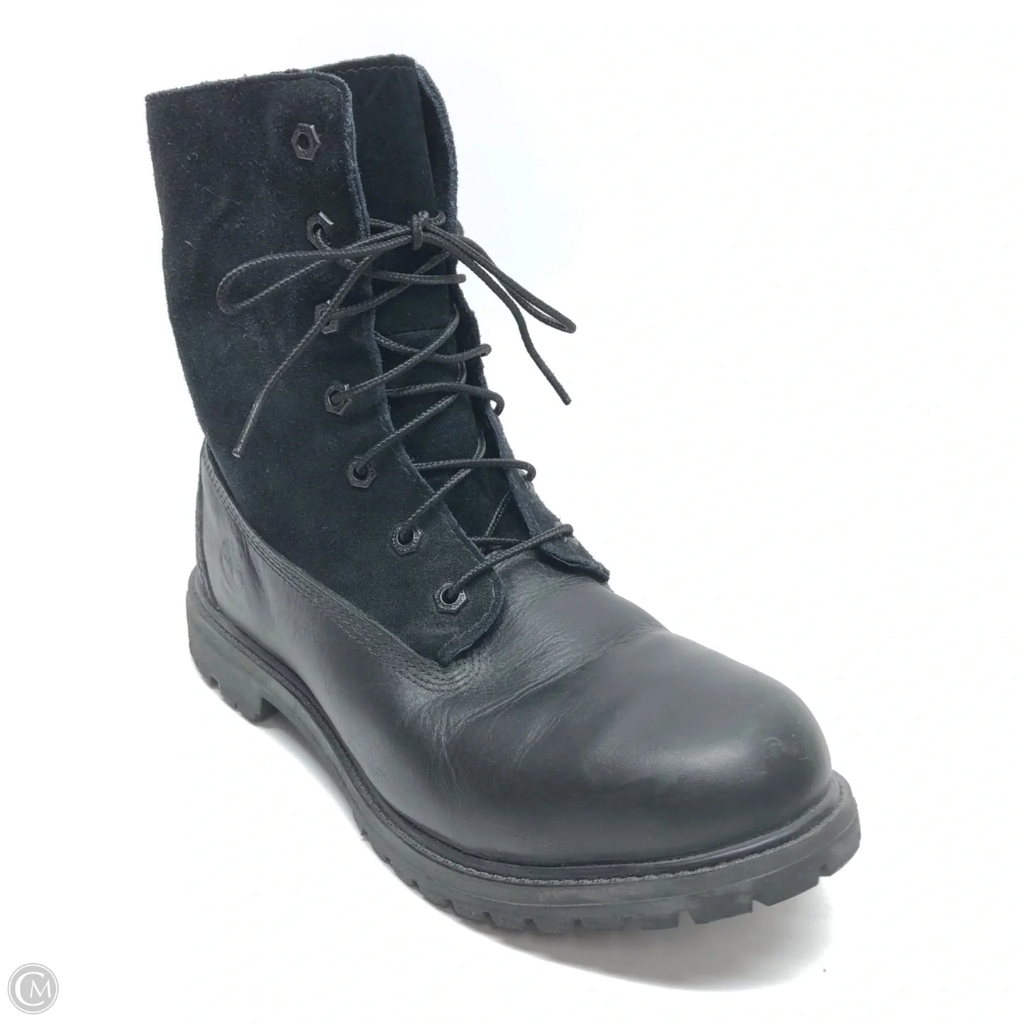 Boots Leather By Timberland In Black, Size: 9.5