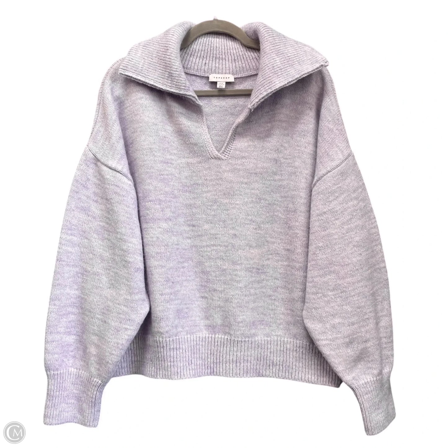 Sweater By Top Shop In Purple, Size: 10