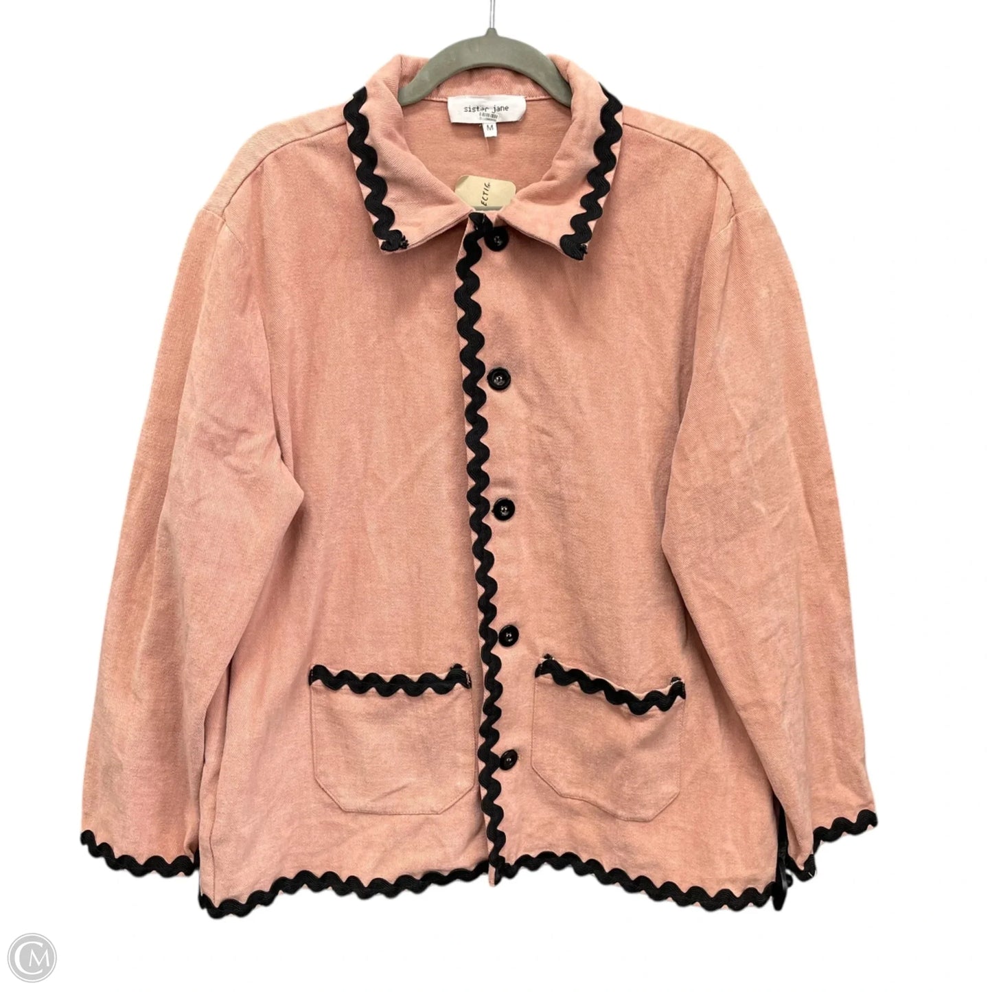 Jacket Other By Cmc In Black & Pink, Size: M