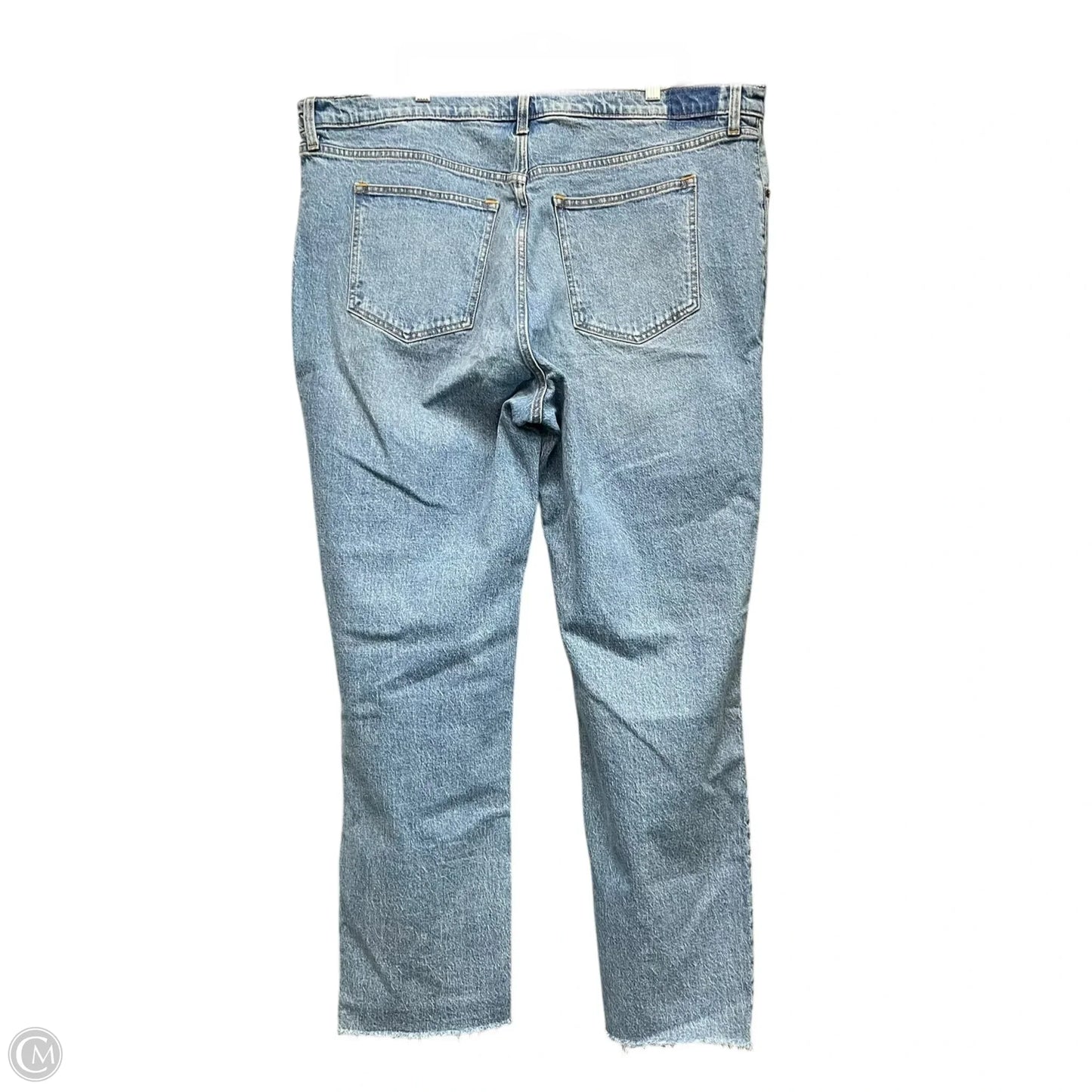 Jeans Straight By Abercrombie And Fitch In Blue Denim, Size: 20