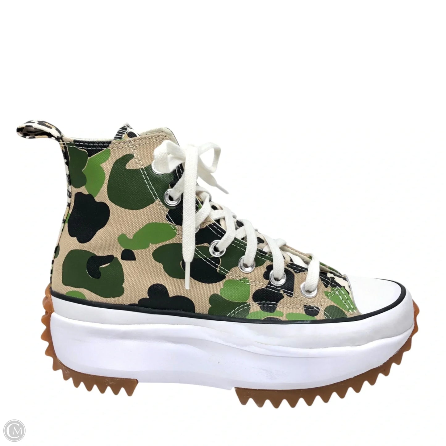 Shoes Sneakers By Converse In Green & Tan, Size: 6