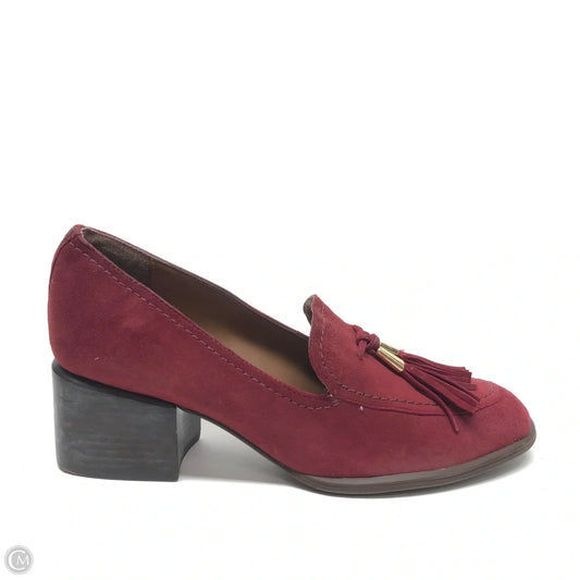 Shoes Heels Block By Naturalizer In Red, Size: 7.5