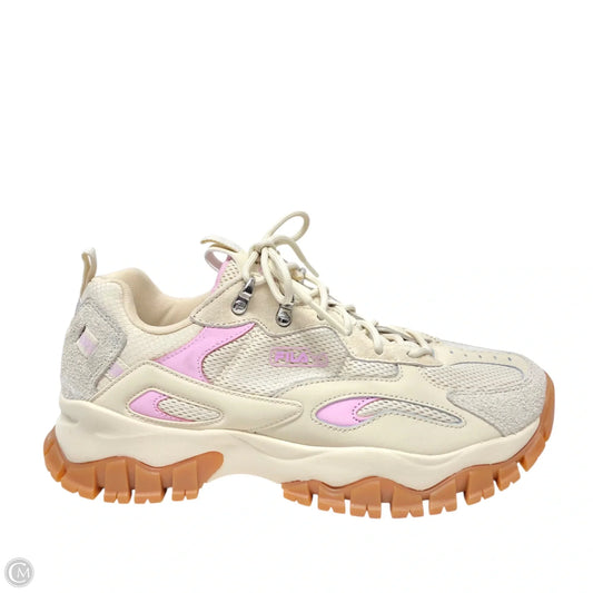 Shoes Sneakers By Fila In Beige, Size: 10