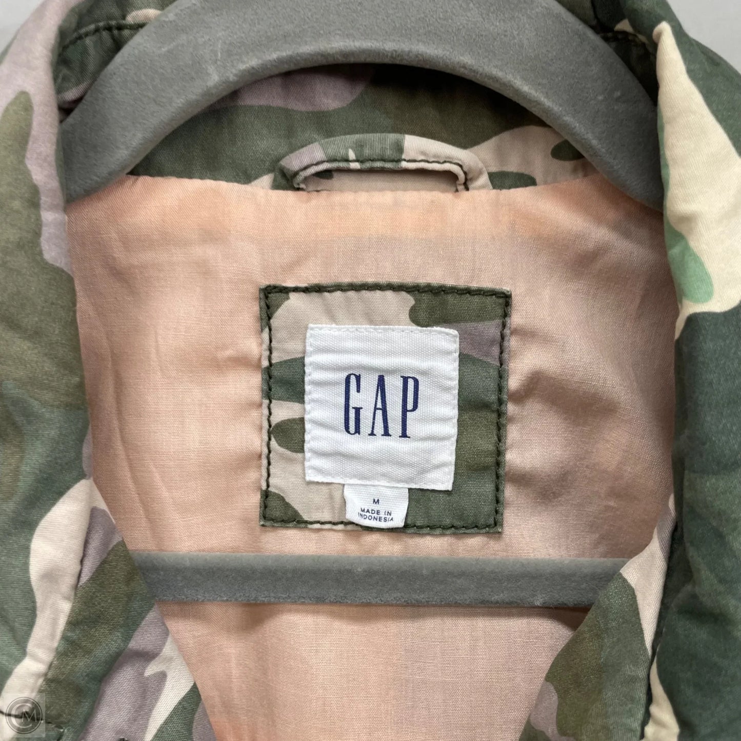 Jacket Shirt By Gap In Camouflage Print, Size: M