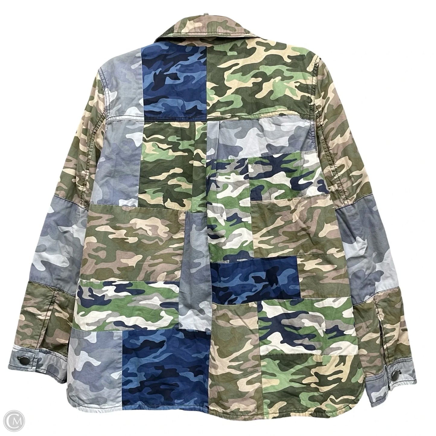 Jacket Shirt By Gap In Camouflage Print, Size: M