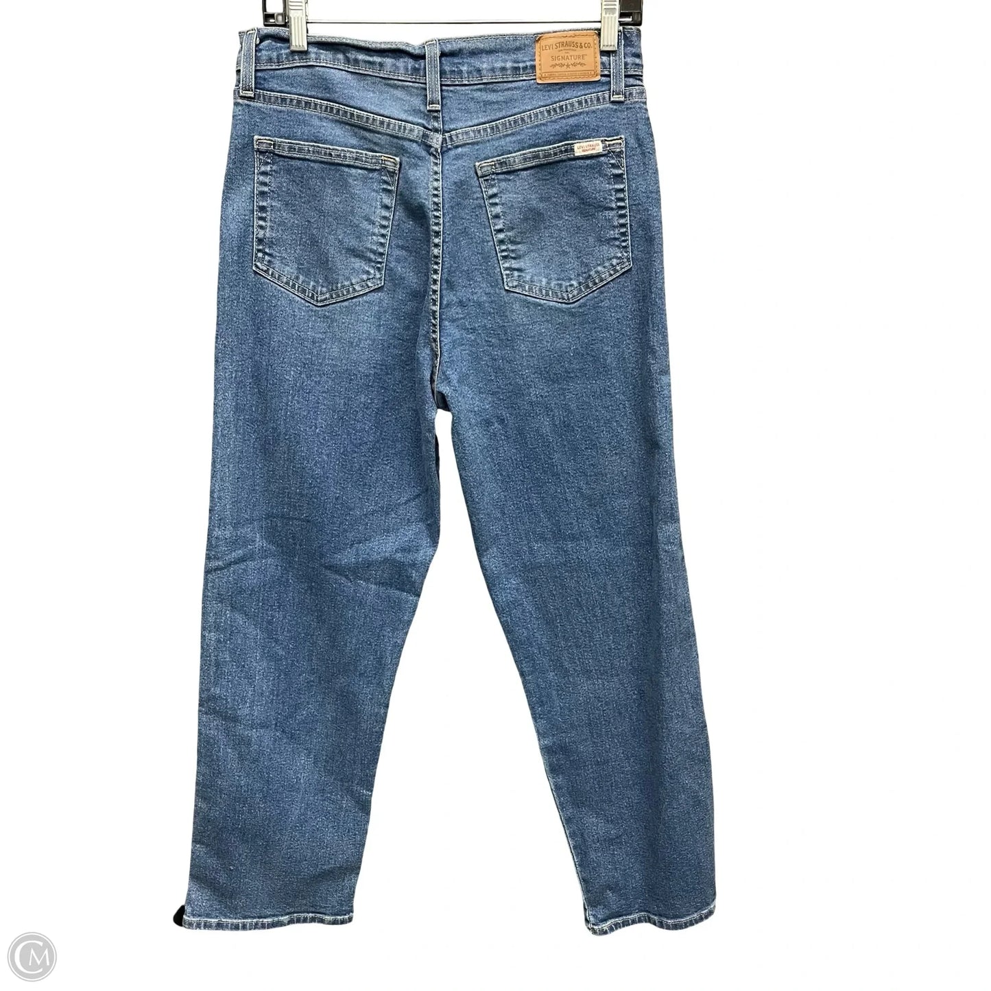 Jeans Straight By Levis In Blue Denim, Size: 8