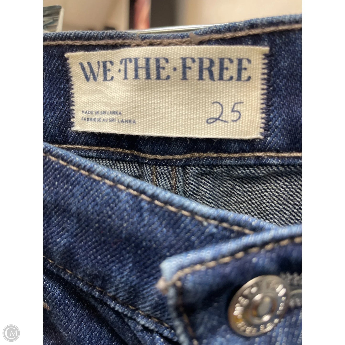 Jeans Straight By We The Free In Blue Denim, Size: 0
