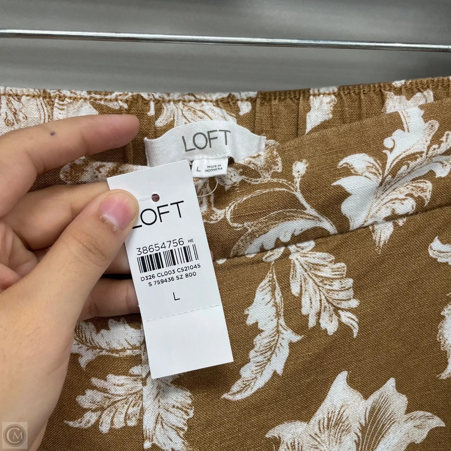 Pants Wide Leg By Loft In Floral Print, Size: L