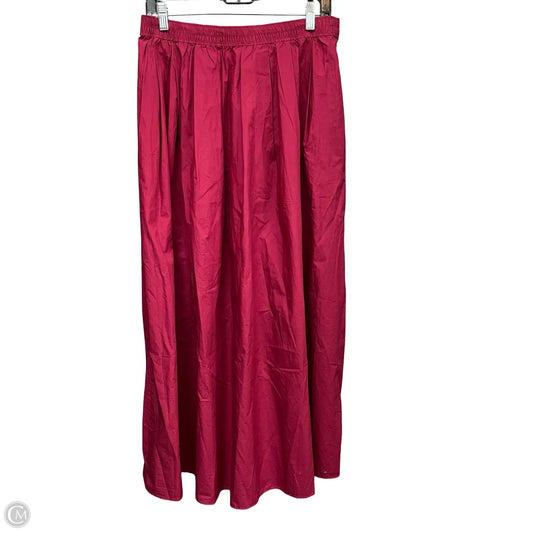 Skirt Maxi By Loft In Red, Size: M