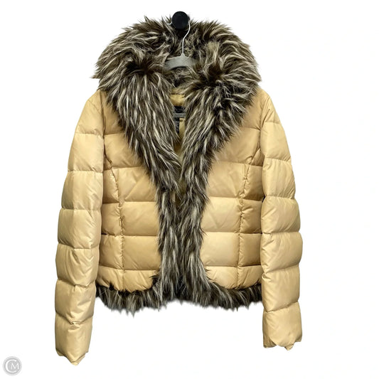 Jacket Puffer & Quilted By Inc In Yellow, Size: S