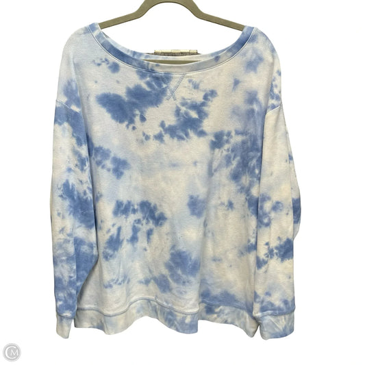 Sweatshirt Crewneck By Splendid In Blue & White, Size: Xxl