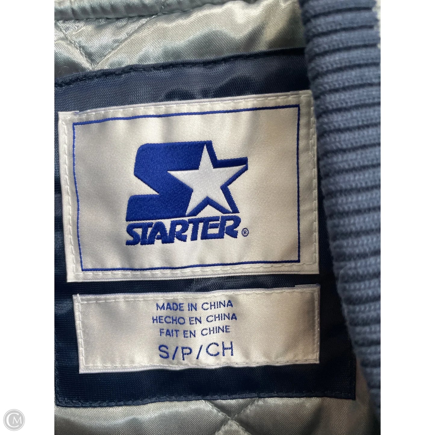 Jacket Other By Cmc In Blue & Grey, Size: S