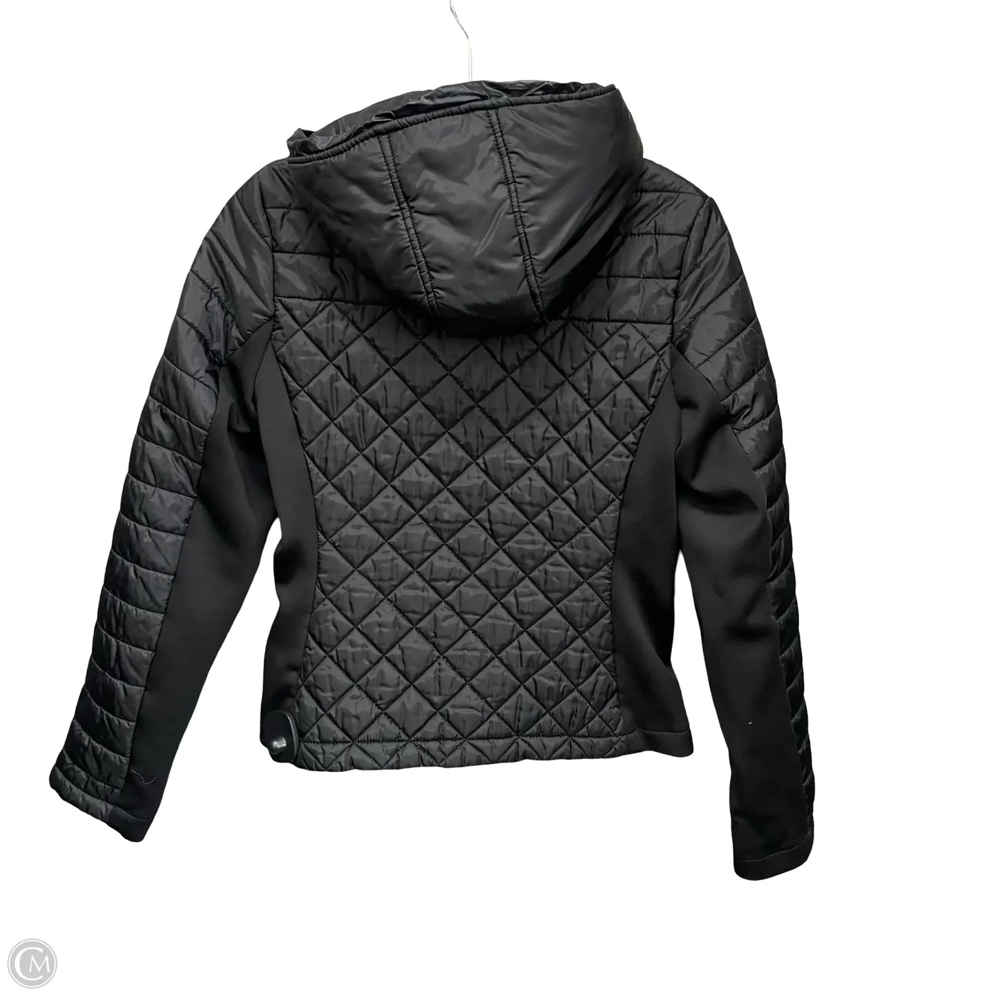 Jacket Puffer & Quilted By Guess In Black, Size: S
