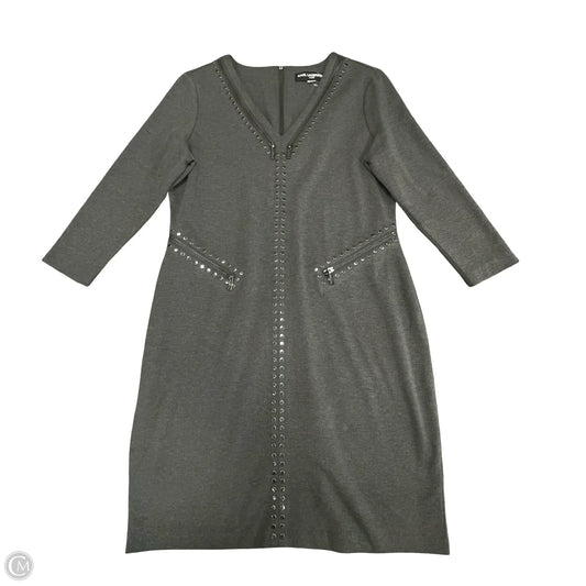 Dress Designer By Karl Lagerfeld In Grey, Size: Large