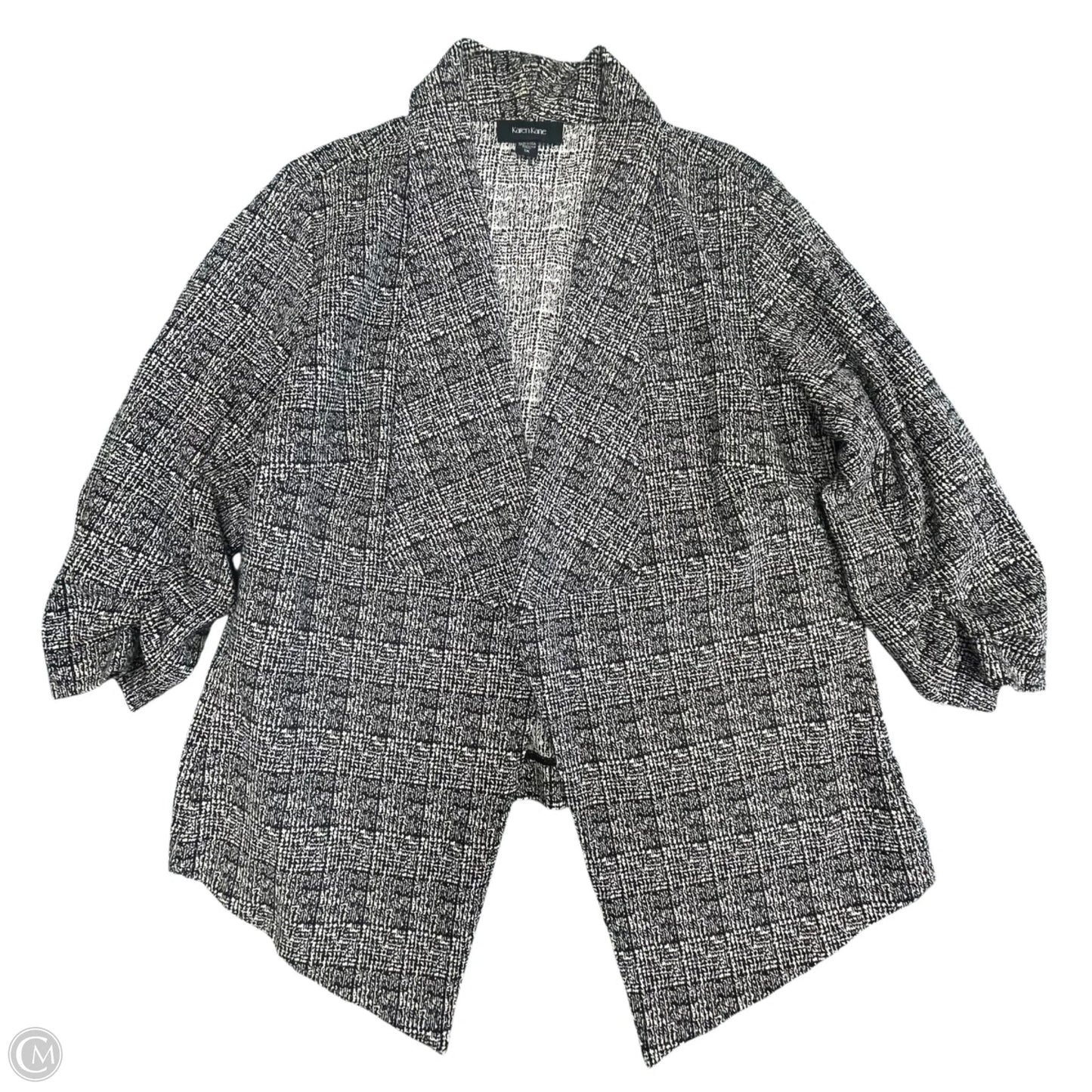 Blazer By Karen Kane In Black & White, Size: 1x