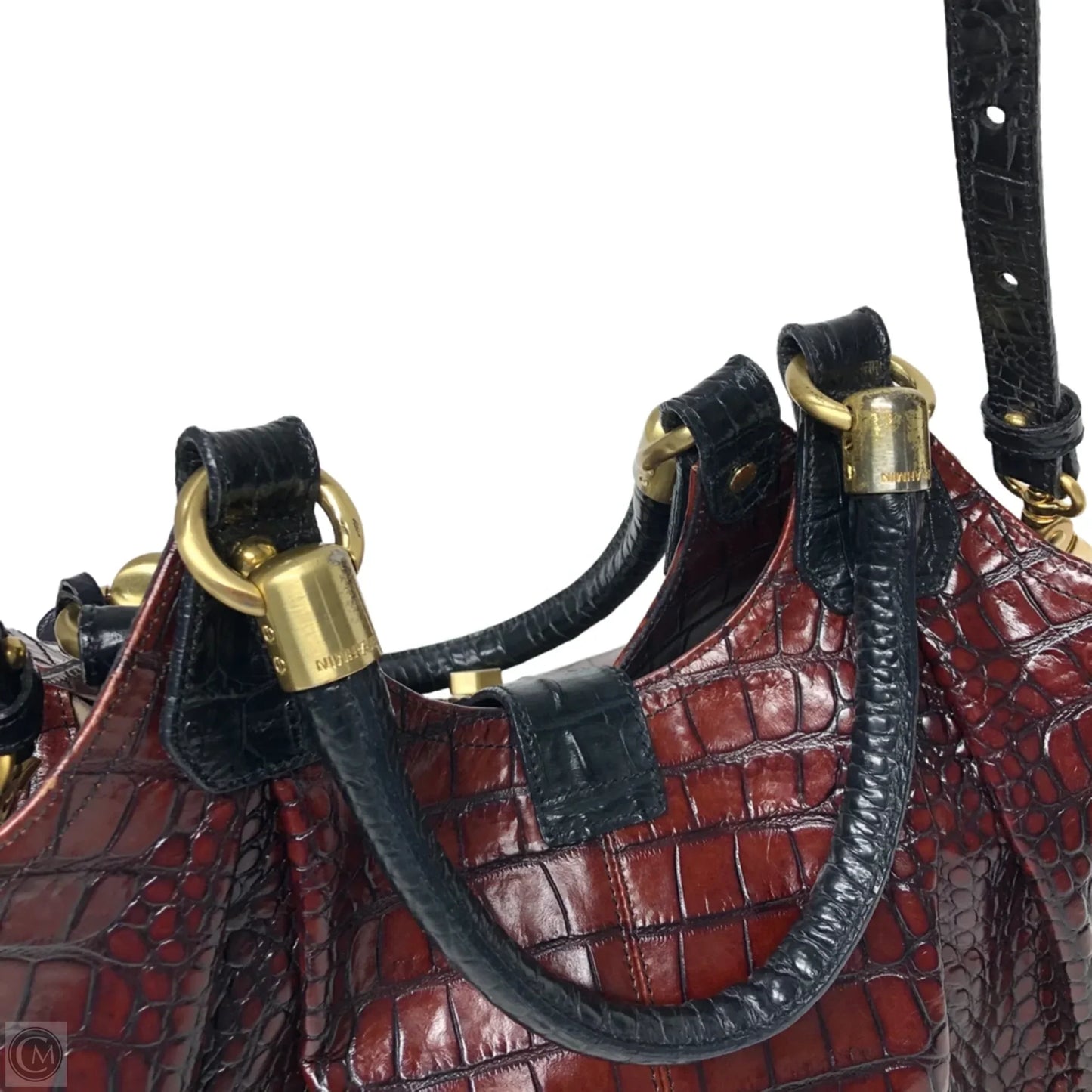 Handbag Designer By Brahmin, Size: Large