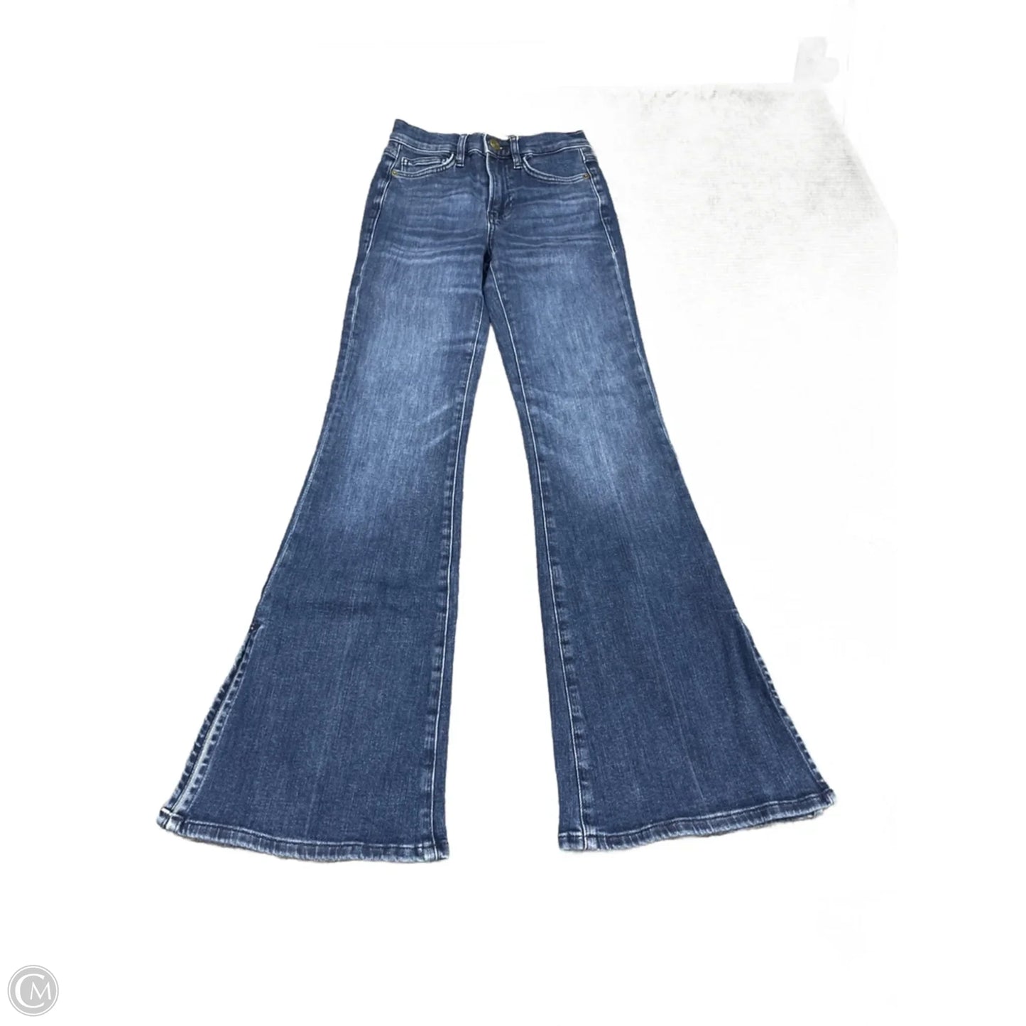 Jeans Flared By Frame In Blue Denim, Size: 0