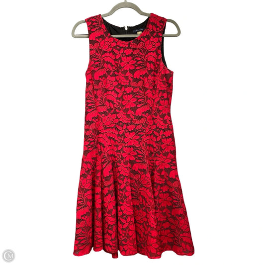 Dress Casual Short By Tommy Hilfiger In Black & Red, Size: 8