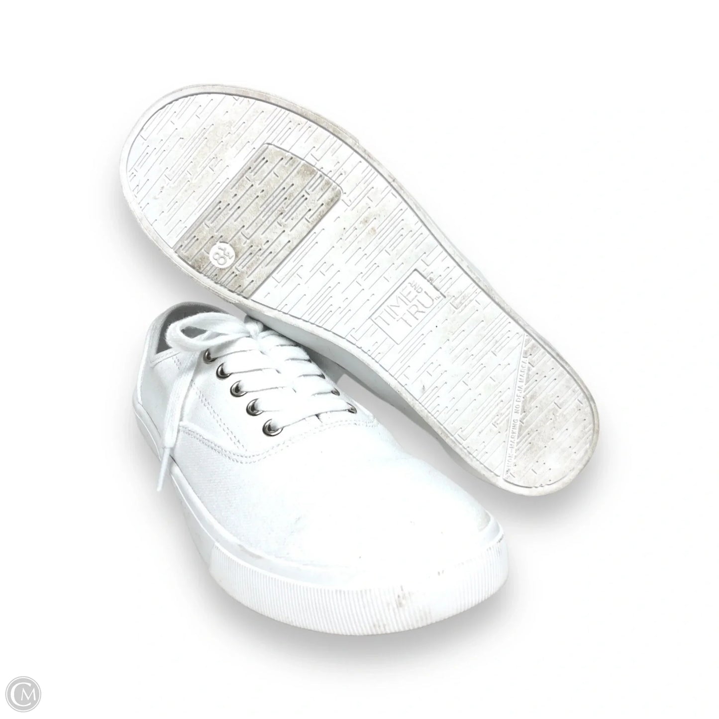 Shoes Sneakers By Time And Tru In White, Size: 8.5