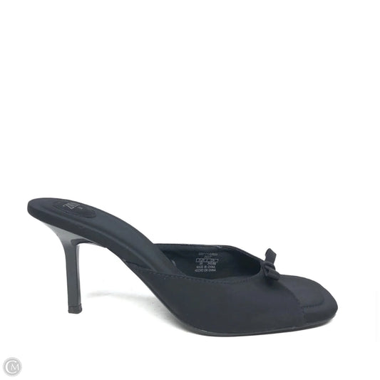 Sandals Heels Stiletto By Zara In Black, Size: 7.5