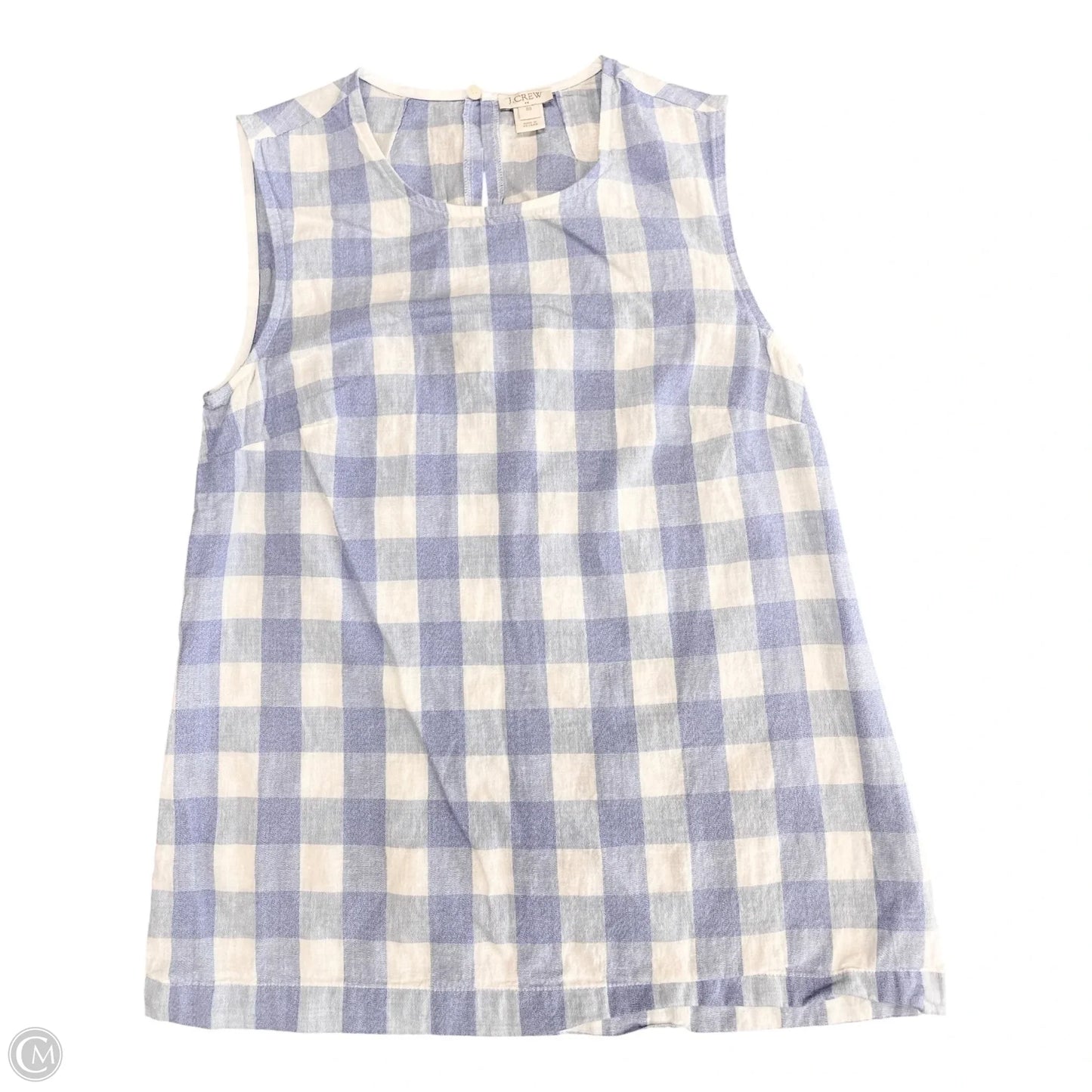 Top Sleeveless By J. Crew In Blue & White, Size: 0